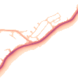 Daytime road noise heatmap for CT21 6QB