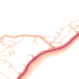 Daytime road noise heatmap for CT21 6QG