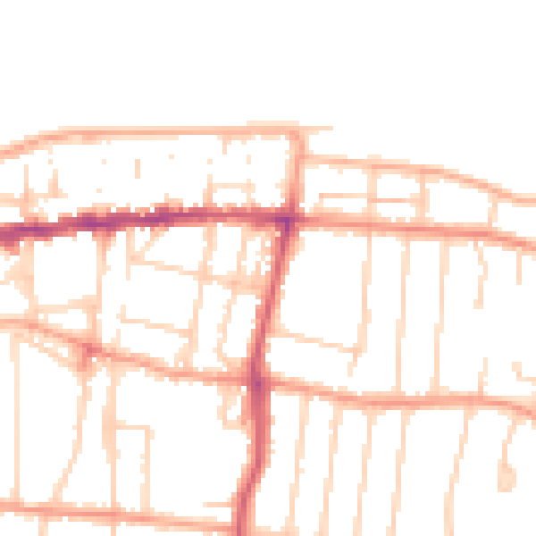 Daytime road noise heatmap for CT6 5AB