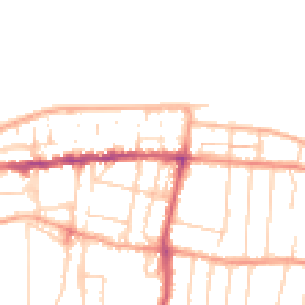 Daytime road noise heatmap for CT6 5AE