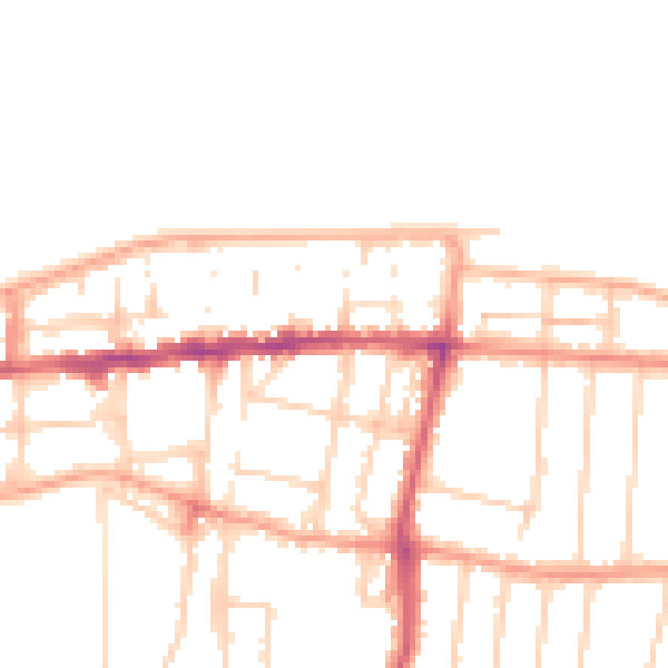 Daytime road noise heatmap for CT6 5AF