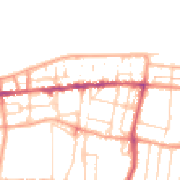 Daytime road noise heatmap for CT6 5AH