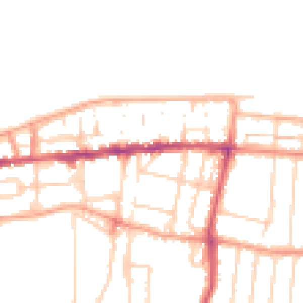 Daytime road noise heatmap for CT6 5AJ