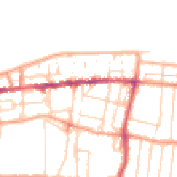 Daytime road noise heatmap for CT6 5AN