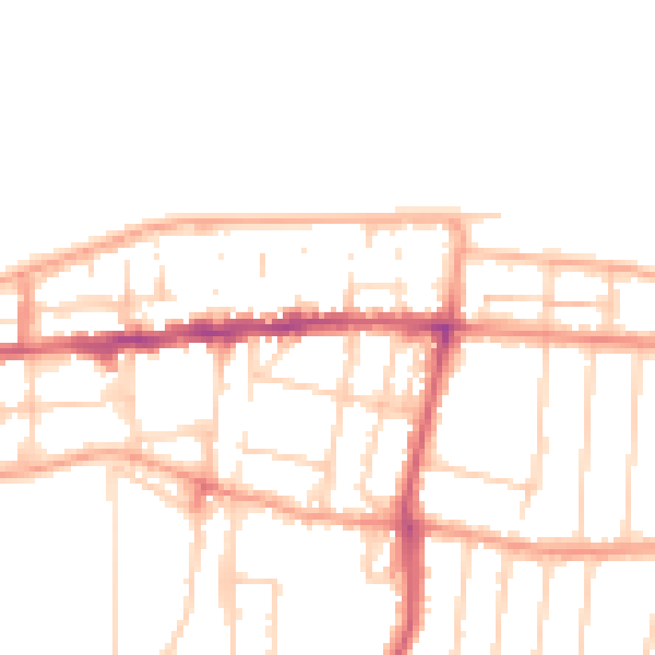 Daytime road noise heatmap for CT6 5AP