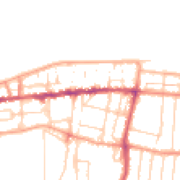 Daytime road noise heatmap for CT6 5AQ