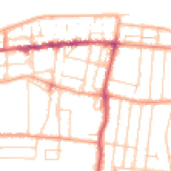 Daytime road noise heatmap for CT6 5AT