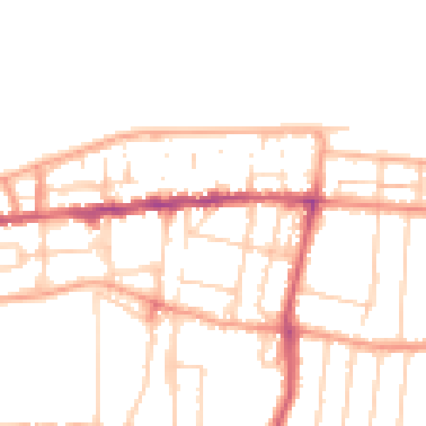 Daytime road noise heatmap for CT6 5AW