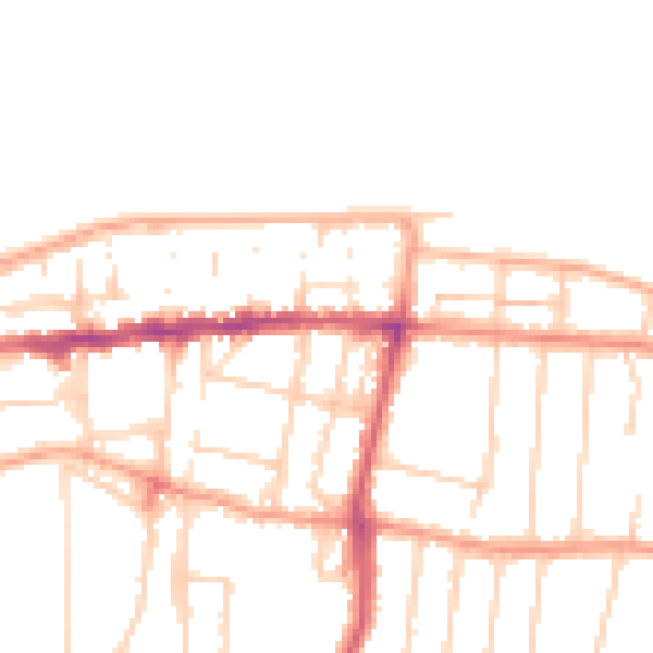 Daytime road noise heatmap for CT6 5AX