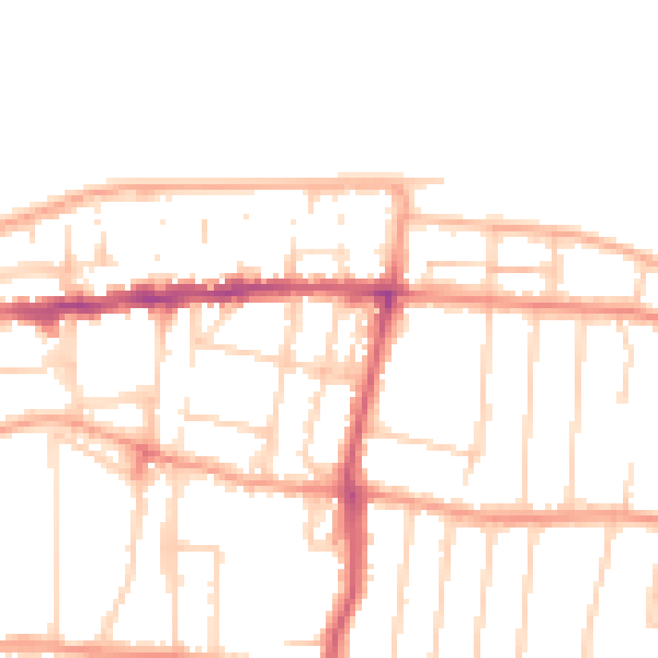 Daytime road noise heatmap for CT6 5BA