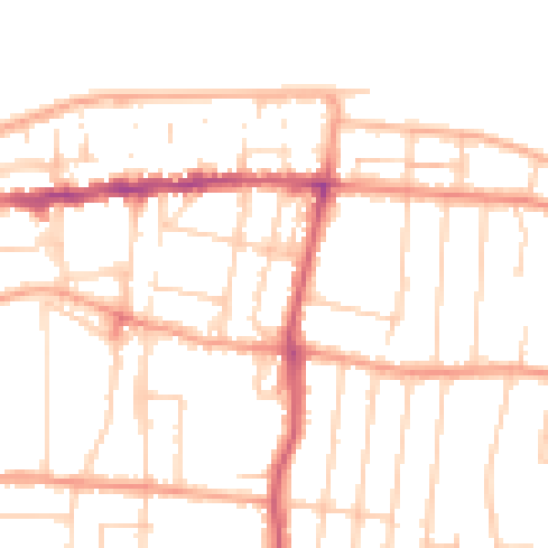 Daytime road noise heatmap for CT6 5BE
