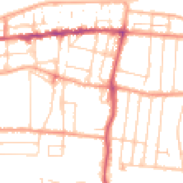 Daytime road noise heatmap for CT6 5BF