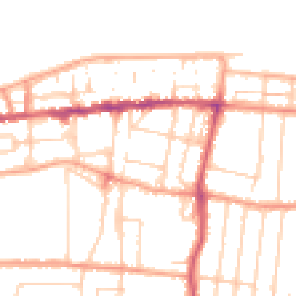 Daytime road noise heatmap for CT6 5BN