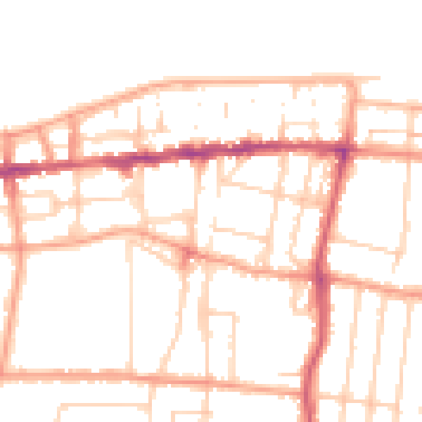 Daytime road noise heatmap for CT6 5BP