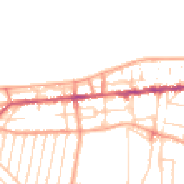 Daytime road noise heatmap for CT6 5BW