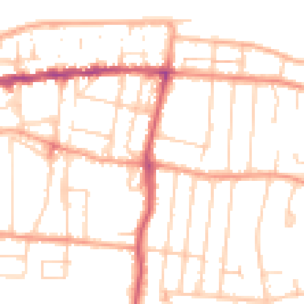 Daytime road noise heatmap for CT6 5DE