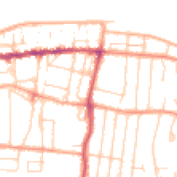 Daytime road noise heatmap for CT6 5DF