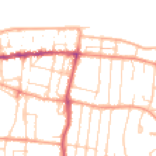 Daytime road noise heatmap for CT6 5DG