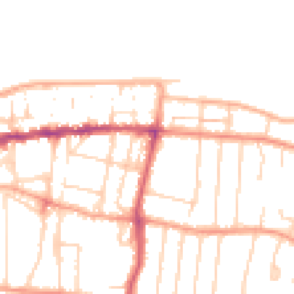 Daytime road noise heatmap for CT6 5DJ