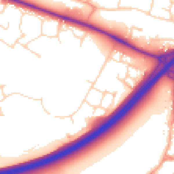 Daytime road noise heatmap for CT6 5DN