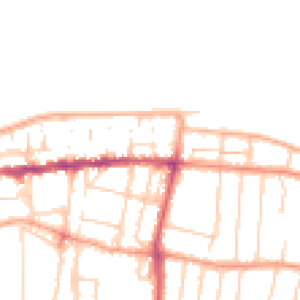 Daytime road noise heatmap for CT6 5DR