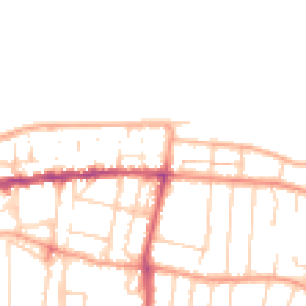 Daytime road noise heatmap for CT6 5DS