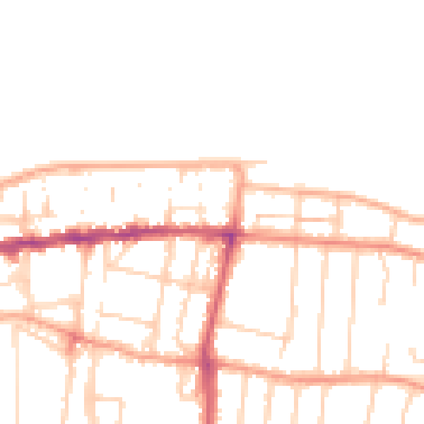 Daytime road noise heatmap for CT6 5DT