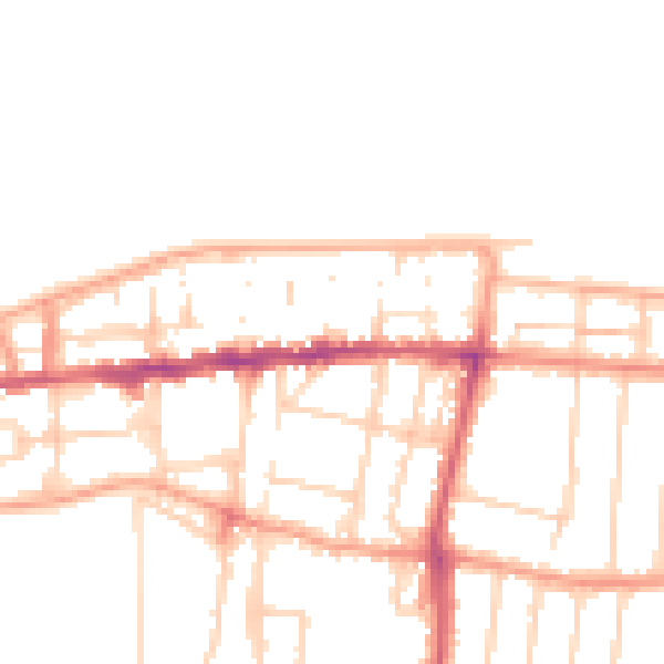 Daytime road noise heatmap for CT6 5EA