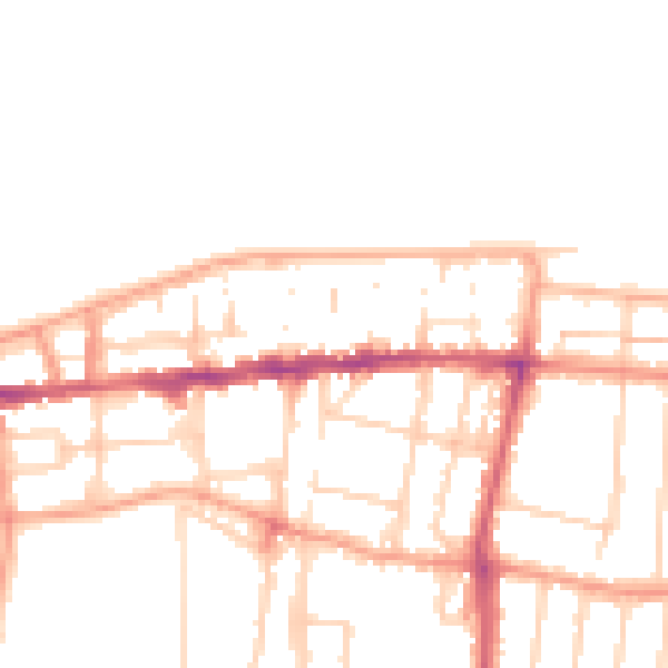 Daytime road noise heatmap for CT6 5EB