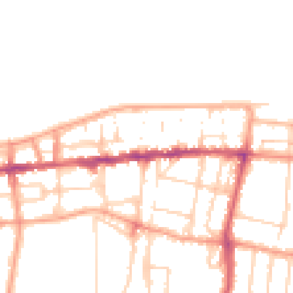 Daytime road noise heatmap for CT6 5EG