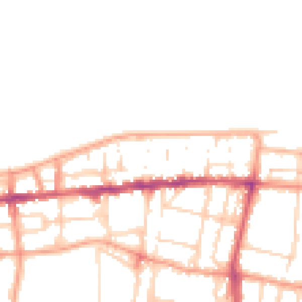 Daytime road noise heatmap for CT6 5EW