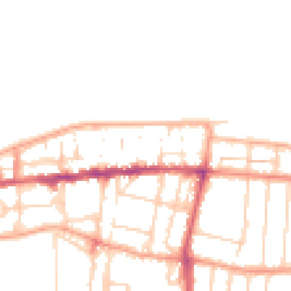 Daytime road noise heatmap for CT6 5EY