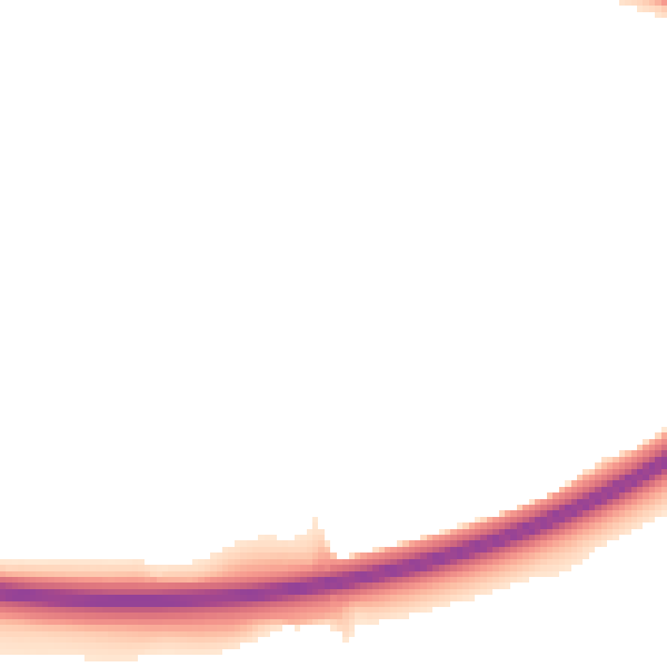 Night-time road noise heatmap for CT6 5FT