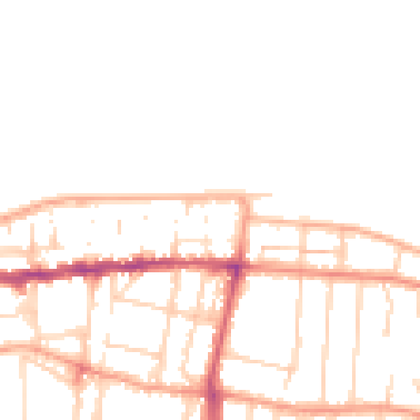 Daytime road noise heatmap for CT6 5HN