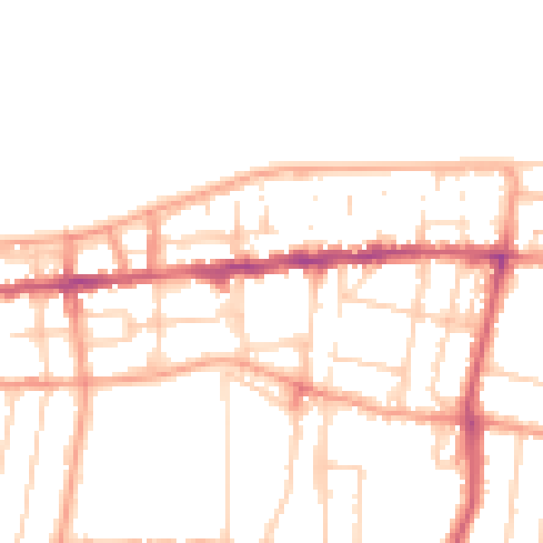 Daytime road noise heatmap for CT6 5JY