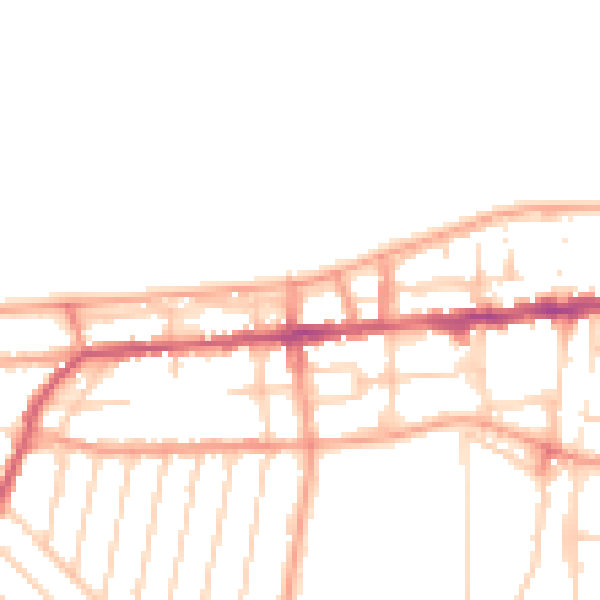 Daytime road noise heatmap for CT6 5NB