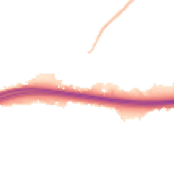 Night-time road noise heatmap for CT6 6AD