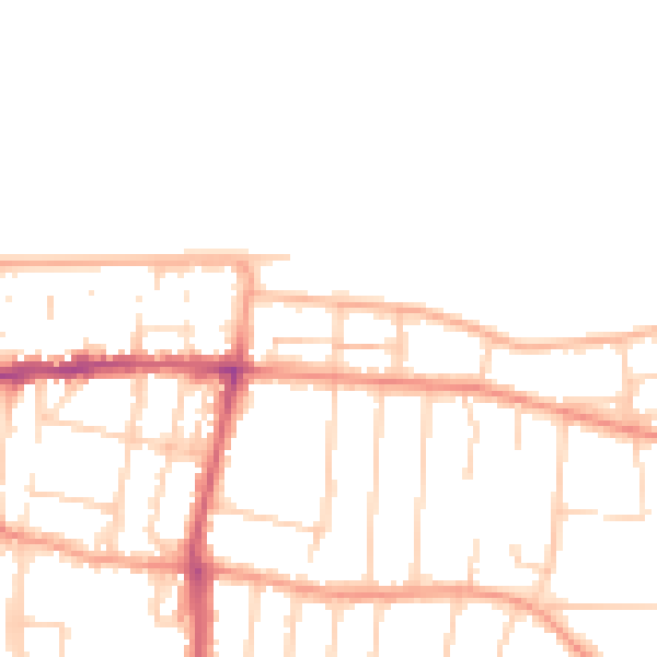 Daytime road noise heatmap for CT6 6AX