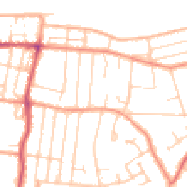 Daytime road noise heatmap for CT6 6BS
