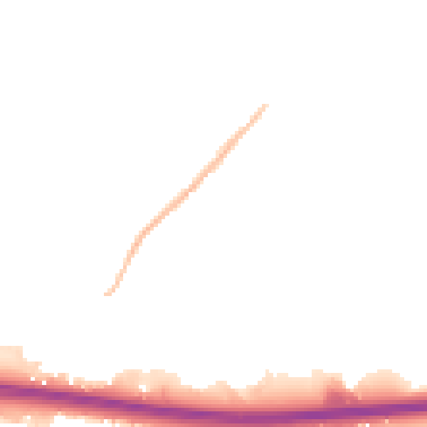 Night-time road noise heatmap for CT6 6BW