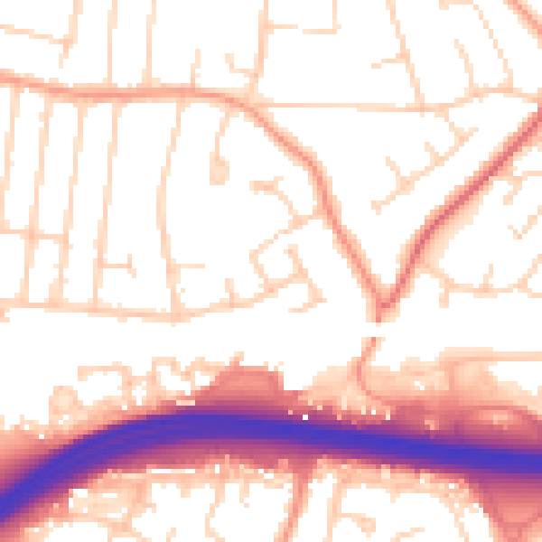 Daytime road noise heatmap for CT6 6EX