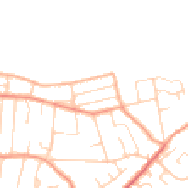 Daytime road noise heatmap for CT6 6JJ