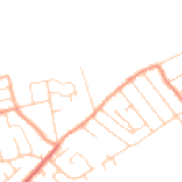Daytime road noise heatmap for CT6 6PG