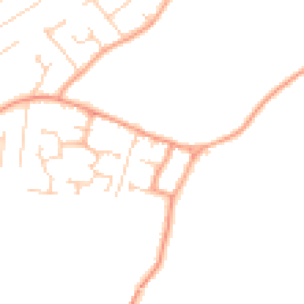 Daytime road noise heatmap for CT6 6RQ