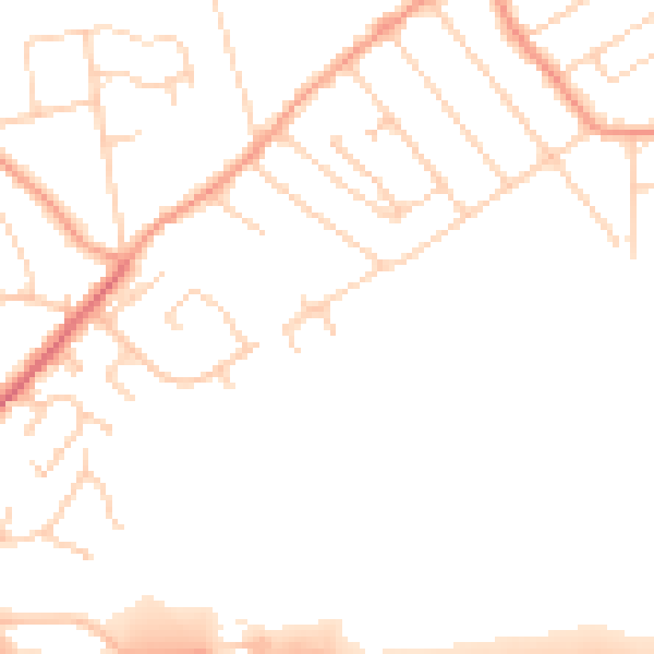 Daytime road noise heatmap for CT6 6SN