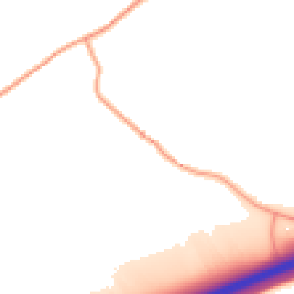 Daytime road noise heatmap for CT6 6SY