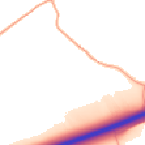 Daytime road noise heatmap for CT6 6SZ
