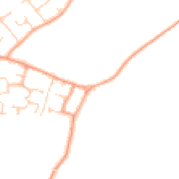 Daytime road noise heatmap for CT6 6TA