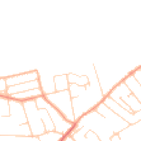 Daytime road noise heatmap for CT6 6TY