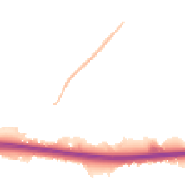 Night-time road noise heatmap for CT6 6UH